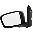 955-942 Driver Side Mirror, Power Adjust, Heated, Manual Folding, Black, No Signal Light, Without Memory Recall, No Puddle Light, No Auto-Dimming, No Blind Spot Feature