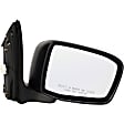955-943 Passenger Side Mirror, Power Adjust, Heated, Manual Folding, Black, No Signal Light, Without Memory Recall, No Puddle Light, No Auto-Dimming, No Blind Spot Feature