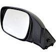 955-948 Driver Side Mirror, Manual Adjust, Non-Heated, Manual Folding, Black, No Signal Light, No Memory, No Puddle Light, No Auto-Dim, No Blind Spot Feature