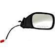 955-951 Passenger Side Mirror, Power Adjust, Non-Heated, Manual Folding, Black, No Signal Light, No Memory, No Puddle Light, No Auto-Dim, No Blind Spot Feature