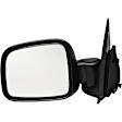 955-954 Driver Side Mirror, Manual Adjust, Non-Heated, Manual Folding, Black, No Signal Light, No Memory, No Puddle Light, No Auto-Dim, No Blind Spot Feature