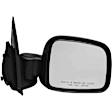 955-955 Passenger Side Mirror, Manual Adjust, Non-Heated, Manual Folding, Black, No Signal Light, No Memory, No Puddle Light, No Auto-Dim, No Blind Spot Feature