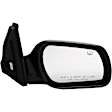 955-969 Passenger Side Mirror, Power Adjust, Non-Heated, Manual Folding, Black, No Signal Light, No Memory, No Puddle Light, No Auto-Dim, No Blind Spot Feature