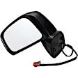 955-986 Driver Side Mirror, Power Adjust, Non-Heated, Manual Folding, Black, No Signal Light, No Memory, No Puddle Light, No Auto-Dim, No Blind Spot Feature