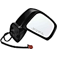 955-987 Passenger Side Mirror, Power Adjust, Non-Heated, Manual Folding, Black, No Signal Light, No Memory, No Puddle Light, No Auto-Dim, No Blind Spot Feature