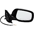 955-999 Hatchback Passenger Side Mirror, Power Adjust, Non-Heated, Power Folding, Black, No Signal Light, No Memory, No Puddle Light, No Auto-Dim, No Blind Spot Feature
