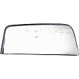 Mirror Cover - 959-018 - Passenger Side, Chrome, Plastic, Direct Fit, Sold individually, For Vehicles Trailer Tow Package, With Puddle Lamps