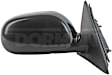 959-136 Sedan Passenger Side Mirror, Power Adjust, Heated, Power Folding, Black, No Signal Light, No Memory, No Puddle Light, No Auto-Dim, No Blind Spot Feature