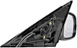 959-136 Sedan Passenger Side Mirror, Power Adjust, Heated, Power Folding, Black, No Signal Light, No Memory, No Puddle Light, No Auto-Dim, No Blind Spot Feature