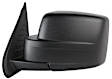 959-138 Driver Side Mirror, Power Adjust, Heated, Manual Folding, Black, No Signal Light, No Memory, No Puddle Light, No Auto-Dim, No Blind Spot Feature