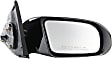 959-139 Passenger Side Mirror, Power Adjust, Heated, Non-Folding, Black, No Signal Light, No Puddle Light, No Auto-Dim, No Blind Spot Feature