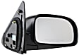 959-144 Passenger Side Mirror, Power Adjust, Heated, Manual Folding, Black, No Signal Light, No Memory, No Puddle Light, No Auto-Dim, No Blind Spot Feature