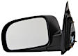 959-146 Driver Side Mirror, Power Adjust, Non-Heated, Manual Folding, Black, No Signal Light, No Memory, No Puddle Light, No Auto-Dim, No Blind Spot Feature