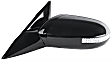 959-151 Driver Side Mirror, Power Adjust, Heated, Power Folding, Black, In-housing Signal Light, No Auto-Dim