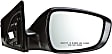 959-155 Passenger Side Mirror, Power Adjust, Heated, Power Folding, Black, In-glass Signal Light, No Memory, No Puddle Light, No Auto-Dim, No Blind Spot Feature