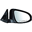 959-172 Passenger Side Mirror, Power Adjust, Non-Heated, Power Folding, Black, No Signal Light, No Puddle Light, No Auto-Dim, No Blind Spot Feature