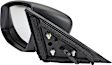 959-193 Driver Side Mirror, Power Adjust, Non-Heated, Power Folding, Paintable, In-housing Signal Light, No Memory, No Puddle Light, No Auto-Dim, No Blind Spot Feature