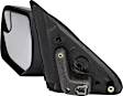 959-202 Driver Side Mirror, Power Adjust, Non-Heated, Power Folding, Black, No Signal Light, No Memory, No Puddle Light, No Auto-Dim, No Blind Spot Feature