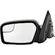 959-206 Driver Side Mirror, Power Adjust, Non-Heated, Non-Folding, Black, No Signal Light, Without Memory Recall, No Puddle Light, No Auto-Dimming, No Blind Spot Feature