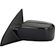 959-206 Driver Side Mirror, Power Adjust, Non-Heated, Non-Folding, Black, No Signal Light, Without Memory Recall, No Puddle Light, No Auto-Dimming, No Blind Spot Feature