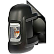 959-216 Passenger Side Mirror, Power Adjust, Non-Heated, Power Folding, Black, No Signal Light, No Memory, No Puddle Light, No Auto-Dimming, With Blind Spot Detection in Glass