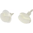 963-080 Universal Clips & Fasteners, Panel Trim Retainer, 1 in. Head Diameter, 7/25 in. Hole Size, 3/4 in. Shaft Length, Set of 6