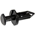 963-122D Bumper Clip, Black, Nylon, Direct Fit, Set of 4, OE Replacement Series