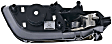 96462 Front Or Rear, Driver Side Chrome Lever with Black Bezel Interior Door Handle, Without Door Lock Button, Help Series