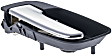 96462 Front Or Rear, Driver Side Chrome Lever with Black Bezel Interior Door Handle, Without Door Lock Button, Help Series