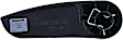 96464 Rear, Driver Side Black Interior Door Handle, Without Door Lock Button, Extended Cab Pickup, Help Series