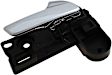 96473 Front Or Rear, Passenger Side Chrome Lever with Black Bezel Interior Door Handle, Help Series