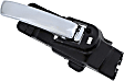 96475 Front, Passenger Side Chrome Lever with Black Bezel Interior Door Handle, Without Door Lock Button, Help Series