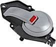 96483 Front, Passenger Side Chrome Lever with Black Bezel Interior Door Handle, Without Door Lock Button, Help Series