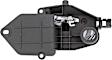 96483 Front, Passenger Side Chrome Lever with Black Bezel Interior Door Handle, Without Door Lock Button, Help Series