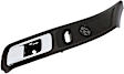 96492 Front, Driver Side Chrome Lever with Black Bezel Interior Door Handle, Without Door Lock Button, Help Series