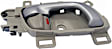 96504 Front Or Rear, Passenger Side Beige bezel with silver lever Interior Door Handle, Without Door Lock Button, Sedan, Help Series