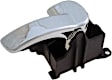 96554CD Front Or Rear, Passenger Side Chrome Lever with Black Bezel Interior Door Handle, Help Series