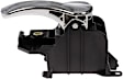 96554CD Front Or Rear, Passenger Side Chrome Lever with Black Bezel Interior Door Handle, Help Series