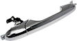 96611 Front, Passenger Side Chrome Exterior Door Handle, Without Key Hole, Help Series