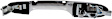 96611 Front, Passenger Side Chrome Exterior Door Handle, Without Key Hole, Help Series