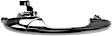 96611 Front, Passenger Side Chrome Exterior Door Handle, Without Key Hole, Help Series