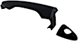 96616 Front, Driver Side Black Exterior Door Handle, With Key Hole, Help Series