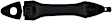96616 Front, Driver Side Black Exterior Door Handle, With Key Hole, Help Series