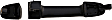96621 Front, Passenger Side Black Exterior Door Handle, Without Key Hole, Help Series