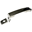 97744 Rear, Passenger Side Chrome Exterior Door Handle, Without Key Hole, Help Series