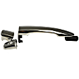 97786 Front, Driver or Passenger Side Chrome Exterior Door Handle, Without Key Hole, Help Series