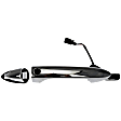 97916 Front, Passenger Side Chrome Exterior Door Handle, Without Key Hole, Help Series