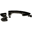97920 Front Or Rear, Passenger Side Smooth Black Exterior Door Handle, Without Key Hole, Help Series