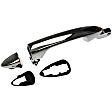 97946 Rear, Passenger Side Chrome Exterior Door Handle, Without Key Hole, Help Series