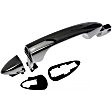 97947 Rear, Driver Side Chrome Exterior Door Handle, Without Key Hole, Help Series